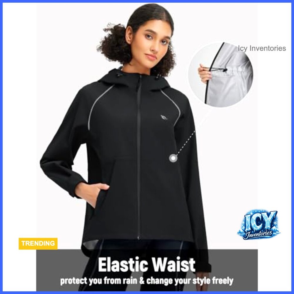 Waterproof Polyester Rain Jacket Lightweight Pack… - image 4